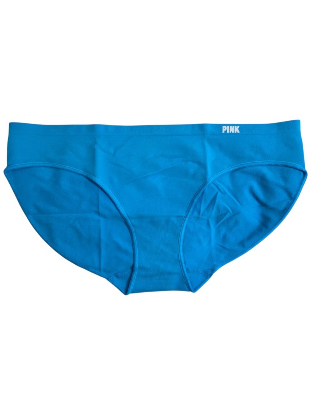PINK Victoria's Secret Seamless Bikini Panty - Retired SCUBA SHOCKING BLUE